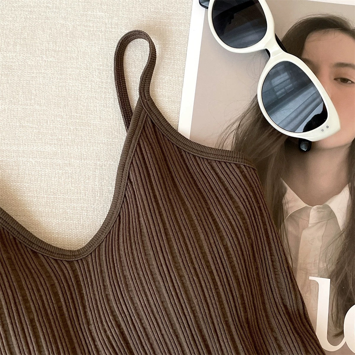 Maui Ribbed Built-in Bra Top